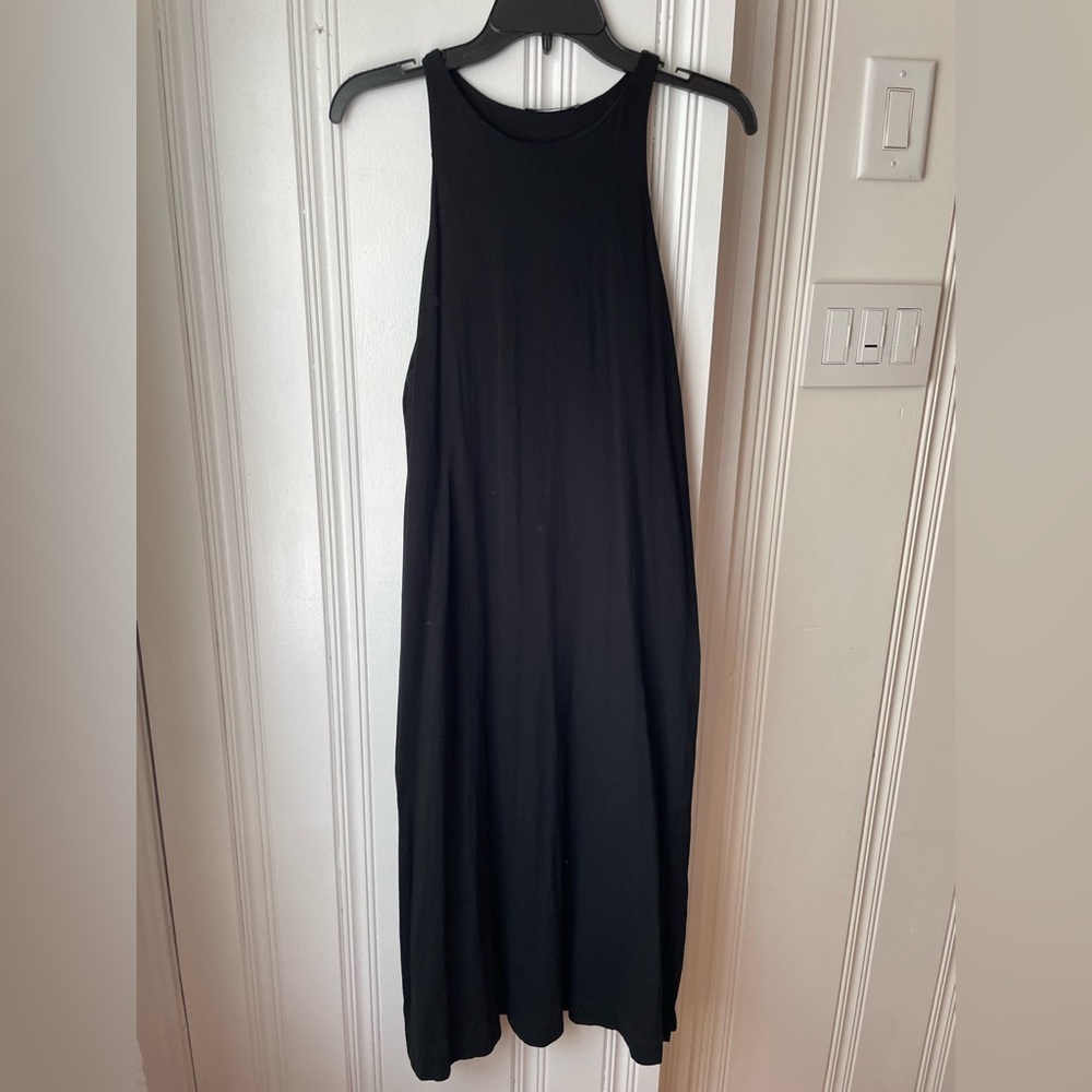Zara Black side slit dress